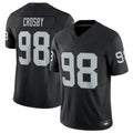 Kooe LV.Raiders #98 Maxx Crosby Black Vapor F.U.S.E. Limited Jersey American Stitched Jersey