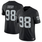 Kooe LV.Raiders #98 Maxx Crosby Black Vapor F.U.S.E. Limited Jersey American Stitched Jersey
