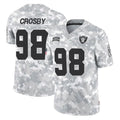 Kooe LV.Raiders #98 Maxx Crosby Player Arctic Camo Salute To Service Limited Game Stitched Jerseys
