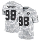 Kooe LV.Raiders #98 Maxx Crosby Player Arctic Camo Salute To Service Limited Game Stitched Jerseys