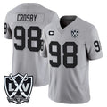 Kooe LV.Raiders #98 Maxx Crosby Player Gray 2026 Vapor Limited Home Game Stitched Jerseys
