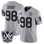 Kooe LV.Raiders #98 Maxx Crosby Player Gray 2026 Vapor Limited Home Game Stitched Jerseys