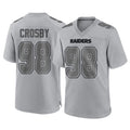 Kooe LV.Raiders #98 Maxx Crosby Player Gray Atmosphere Fashion Limited Game Stitched Jerseys