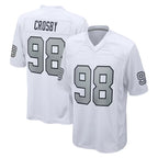 Kooe LV.Raiders #98 Maxx Crosby Player White Alternate Home Game Stitched Jerseys