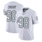 Kooe LV.Raiders #98 Maxx Crosby Player White Limited Color Rush Home Game Stitched Jerseys