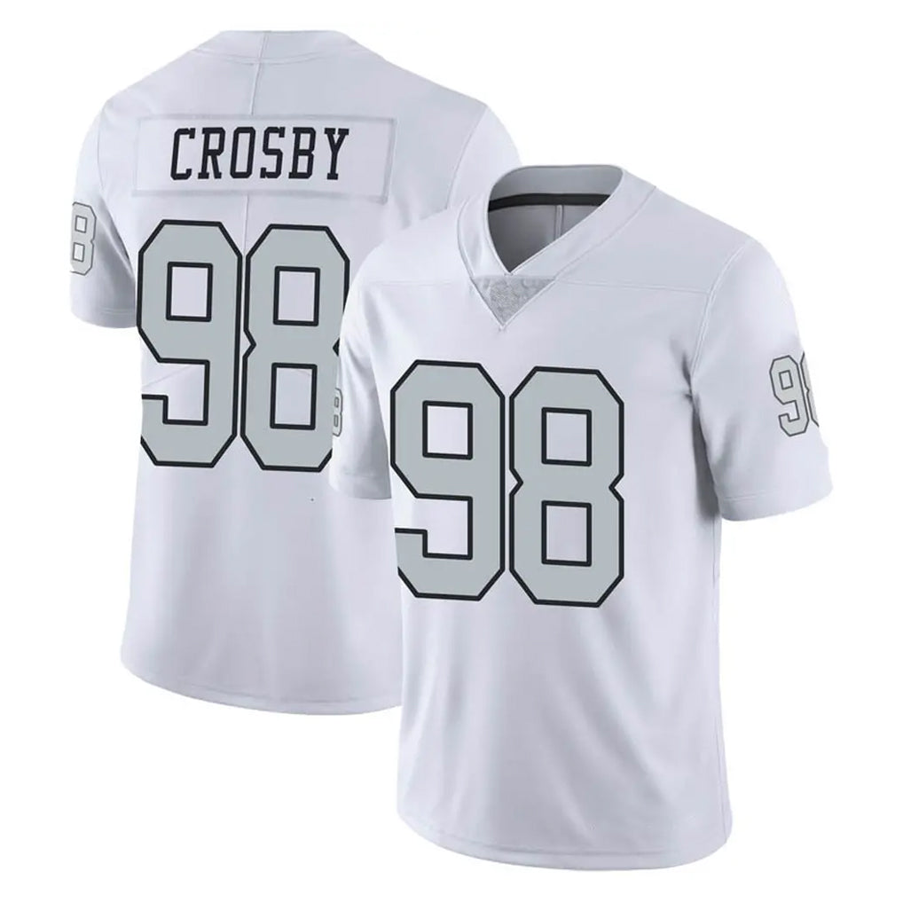 Kooe LV.Raiders #98 Maxx Crosby Player White Limited Color Rush Home Game Stitched Jerseys