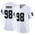 Kooe LV.Raiders #98 Maxx Crosby Player White Limited Vapor F.U.S.E. Home Game Stitched Jerseys