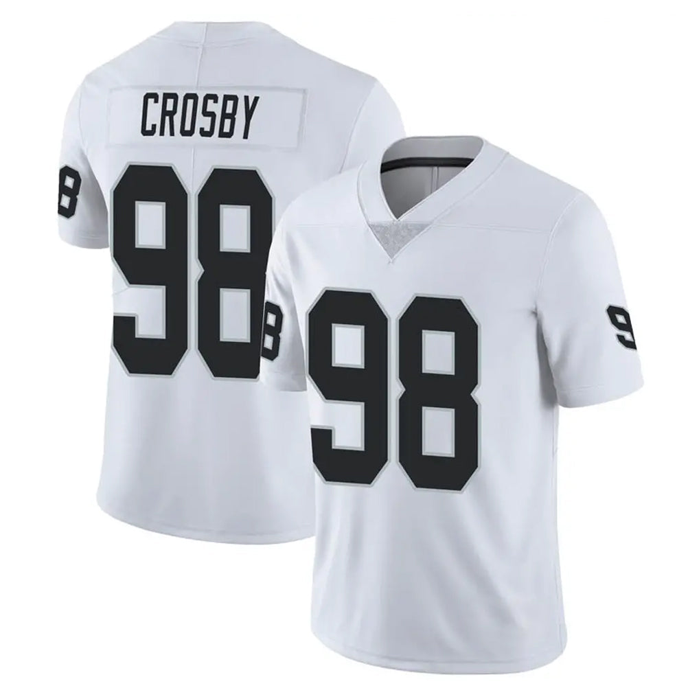 Kooe LV.Raiders #98 Maxx Crosby Player White Limited Vapor Untouchable Home Game Stitched Jerseys