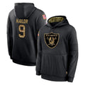 Kooe LV.Raiders #9 Jalen Nailor Player Black Salute to Service Hoodies Limited Game Stitched Jerseys