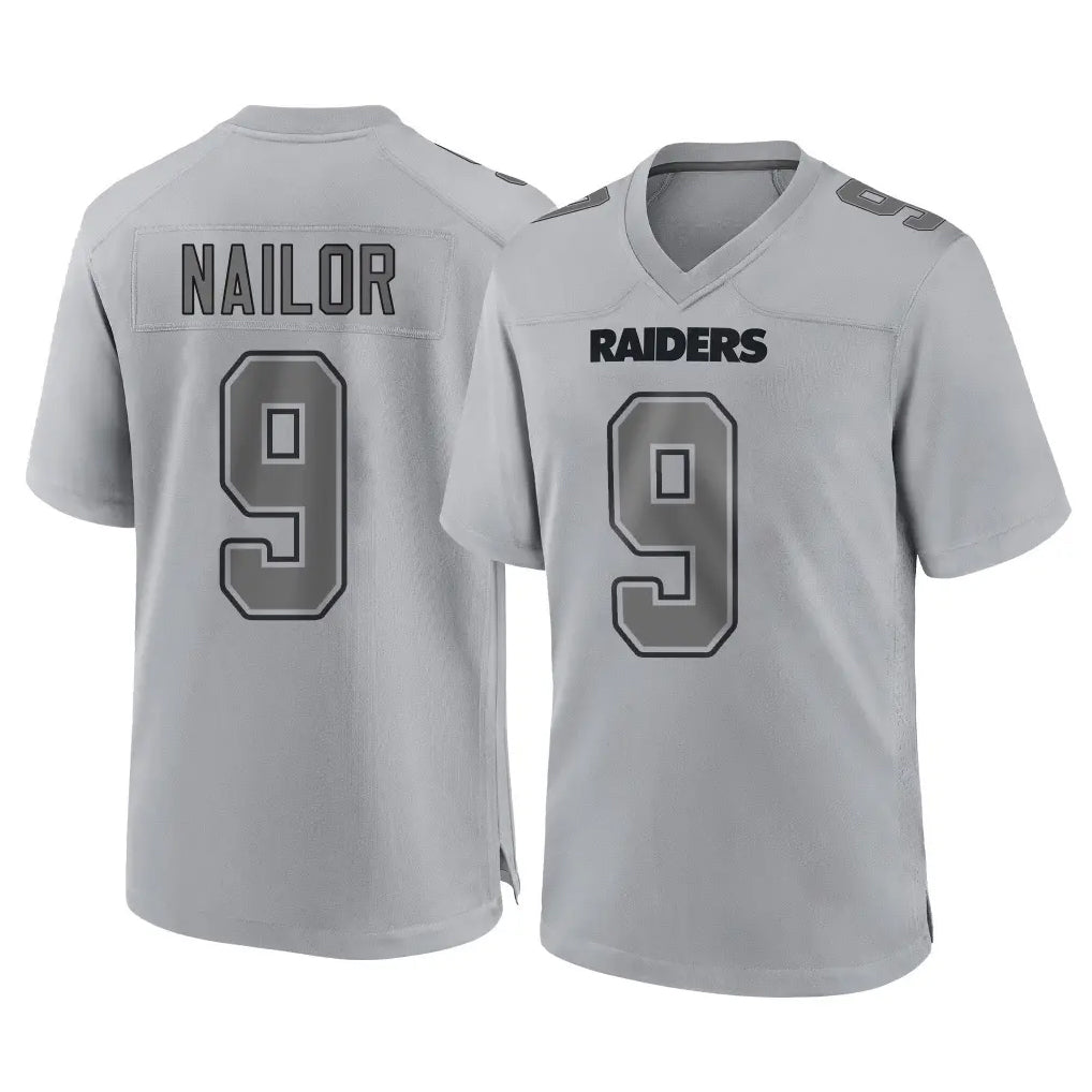 Kooe LV.Raiders #9 Jalen Nailor Player Gray Atmosphere Fashion Limited Game Stitched Jerseys