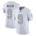 Kooe LV.Raiders #9 Jalen Nailor Player White Limited Color Rush Home Game Stitched Jerseys