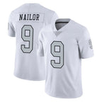 Kooe LV.Raiders #9 Jalen Nailor Player White Limited Color Rush Home Game Stitched Jerseys