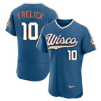 Kooe M.Brewers #10 Sal Frelick Player Blue 2026 City Connect Home Limited Elite Stitched Jerseys
