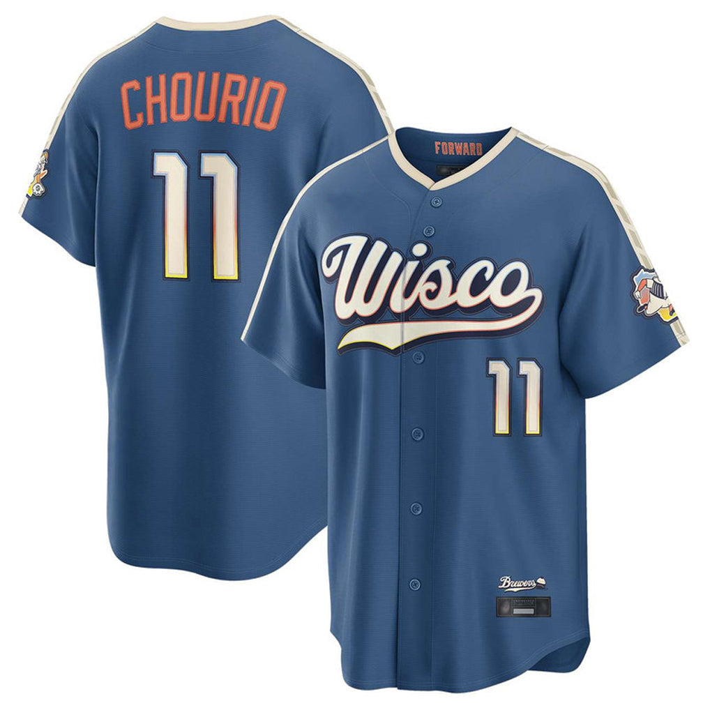 Kooe M.Brewers #11 Jackson Chourio Player Blue 2026 City Connect Home Game Stitched Jerseys