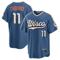 Kooe M.Brewers #11 Jackson Chourio Player Blue 2026 City Connect Home Game Stitched Jerseys