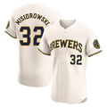 Kooe M.Brewers #32 Jacob Misiorowski Player Cream Home Limited Elite Stitched Jerseys