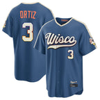 Kooe M.Brewers #3 Joey Ortiz Player Blue 2026 City Connect Home Game Stitched Jerseys