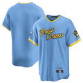 Kooe M.Brewers Blank Player Light Blue City Connect Home Game Stitched Jerseys