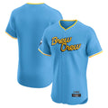 Kooe M.Brewers Blank Player Light Blue City Connect Home Limited Elite Stitched Jerseys