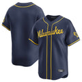 Kooe M.Brewers Blank Player Navy Home Limited Stitched Jerseys