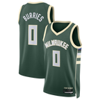 Kooe M.Bucks #0 Brayden Burries Hunter Green Swingman Jerseys - Icon Edition