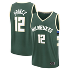Kooe M.Bucks #12 Taurean Prince Hunter Green Fast Break Replica Player Jerseys - Icon Edition