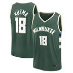 Kooe M.Bucks #18 Kyle Kuzma Hunter Green Fast Break Replica Player Jerseys - Icon Edition