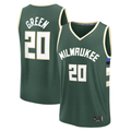 Kooe M.Bucks #20 A.J. Green Hunter Green Fast Break Replica Player Jerseys - Icon Edition