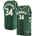 Kooe M.Bucks #34 Giannis Antetokounmpo Hunter Green Big & Tall Fast Break Player Jerseys - Icon Edition