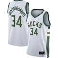 Kooe M.Bucks #34 Giannis Antetokounmpo White Swingman Jerseys - Association Edition