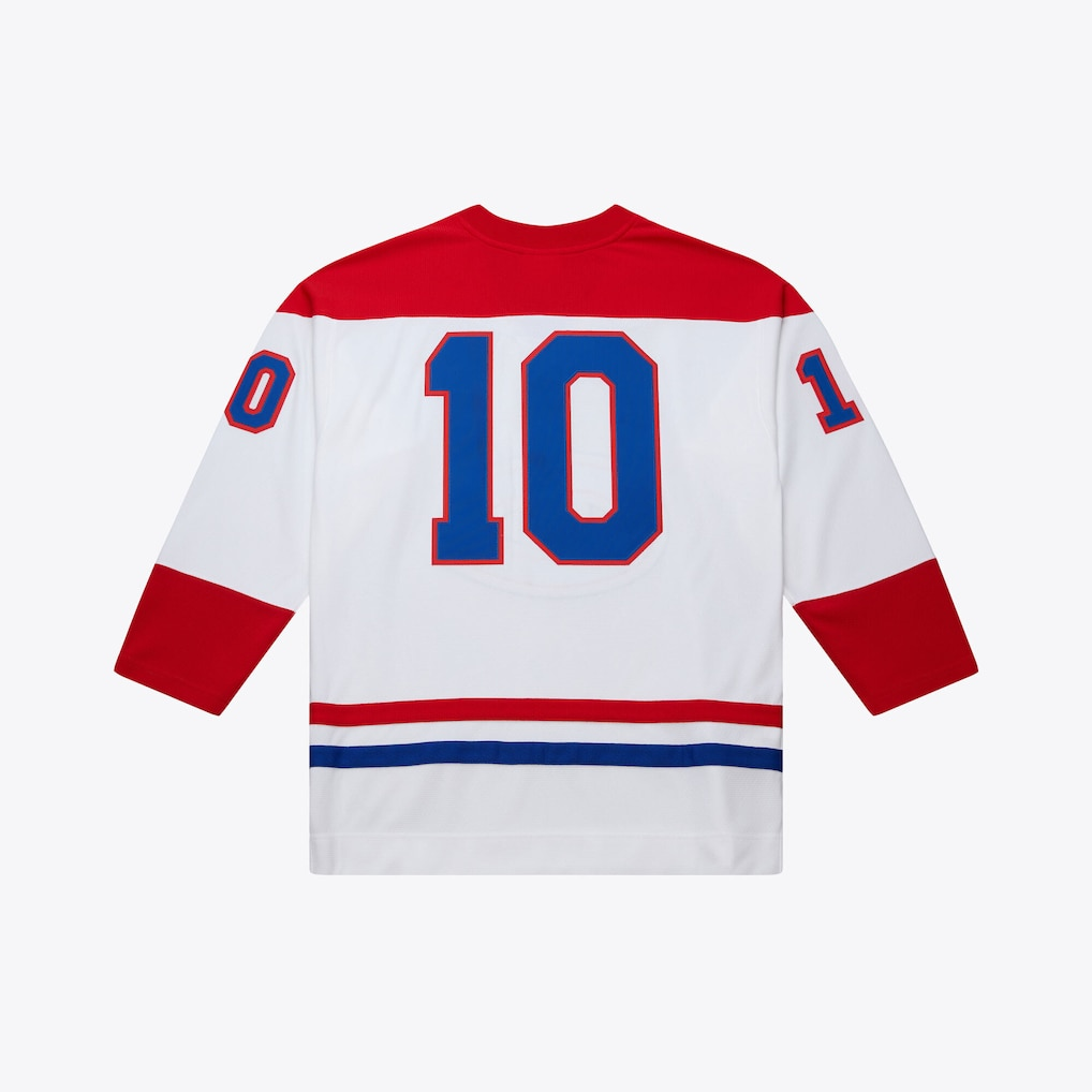 Kooe M.Canadiens #10 Guy Lafleur Mitchell & Ness White 1971 Power Play Jerseys