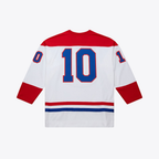 Kooe M.Canadiens #10 Guy Lafleur Mitchell & Ness White 1971 Power Play Jerseys