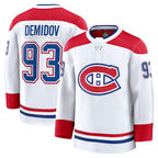 Kooe M.Canadiens #93 Ivan Demidov White Away Premium Jerseys