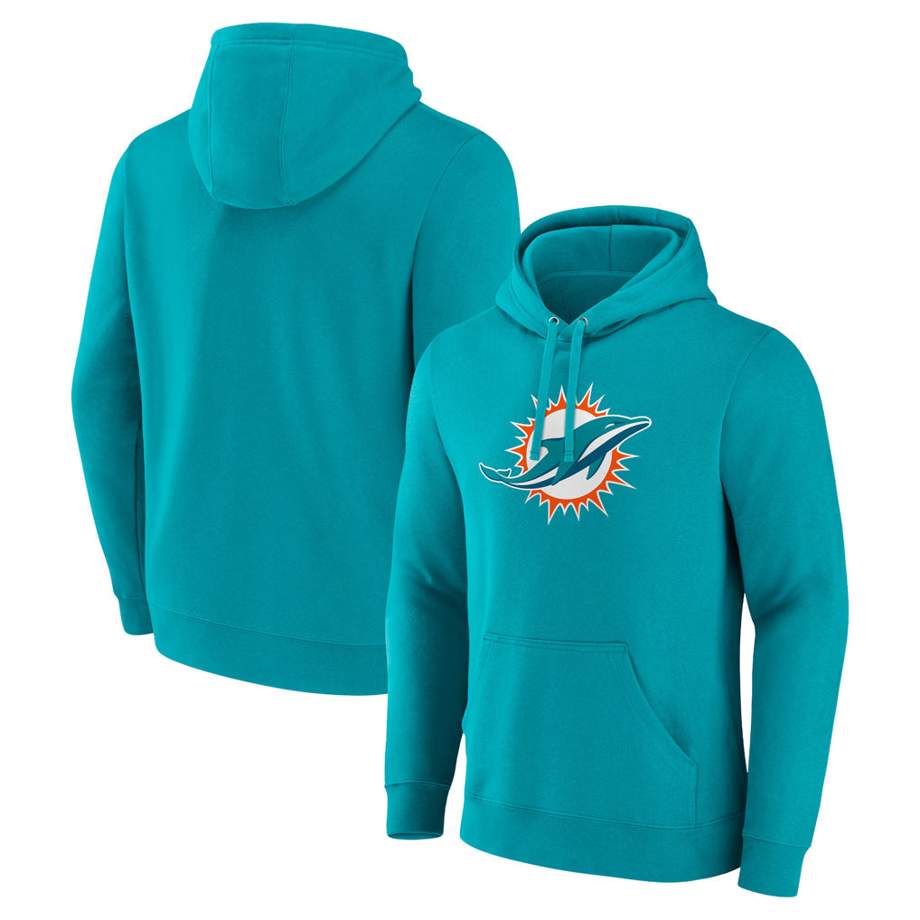 Kooe M.Dolphins Aqua LOGO Pullover Hoodies Limited Blank Player Stitched Jerseys