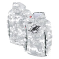 Kooe M.Dolphins Arctic Camo Salute to Service Hoodies Limited Game Blank Player Stitched Jerseys