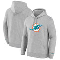 Kooe M.Dolphins Gray LOGO Pullover Hoodies Limited Blank Player Stitched Jerseys