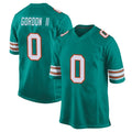 Kooe M.Dolphins #0 Ollie Gordon II Player Aqua Alternate Home Game Stitched Jerseys