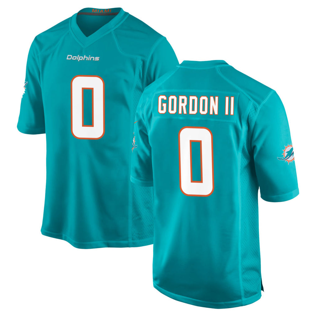 Kooe M.Dolphins #0 Ollie Gordon II Player Aqua Home Game Stitched Jerseys