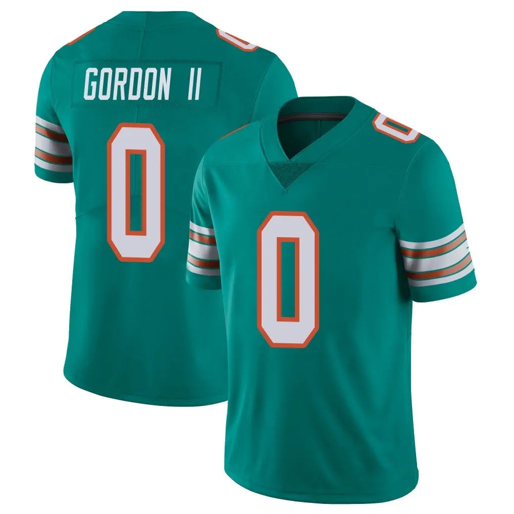 Kooe M.Dolphins #0 Ollie Gordon II Player Aqua Limited Alternate Vapor Untouchable Home Game Stitched Jerseys