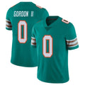 Kooe M.Dolphins #0 Ollie Gordon II Player Aqua Limited Alternate Vapor Untouchable Home Game Stitched Jerseys