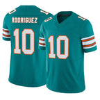 Kooe M.Dolphins #10 Jacob Rodriguez Player Aqua Limited Alternate Vapor F.U.S.E. Home Game Stitched Jerseys