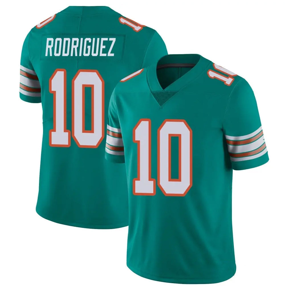 Kooe M.Dolphins #10 Jacob Rodriguez Player Aqua Limited Alternate Vapor Untouchable Home Game Stitched Jerseys