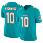 Kooe M.Dolphins #10 Jacob Rodriguez Player Aqua Limited Vapor F.U.S.E. Home Game Stitched Jerseys