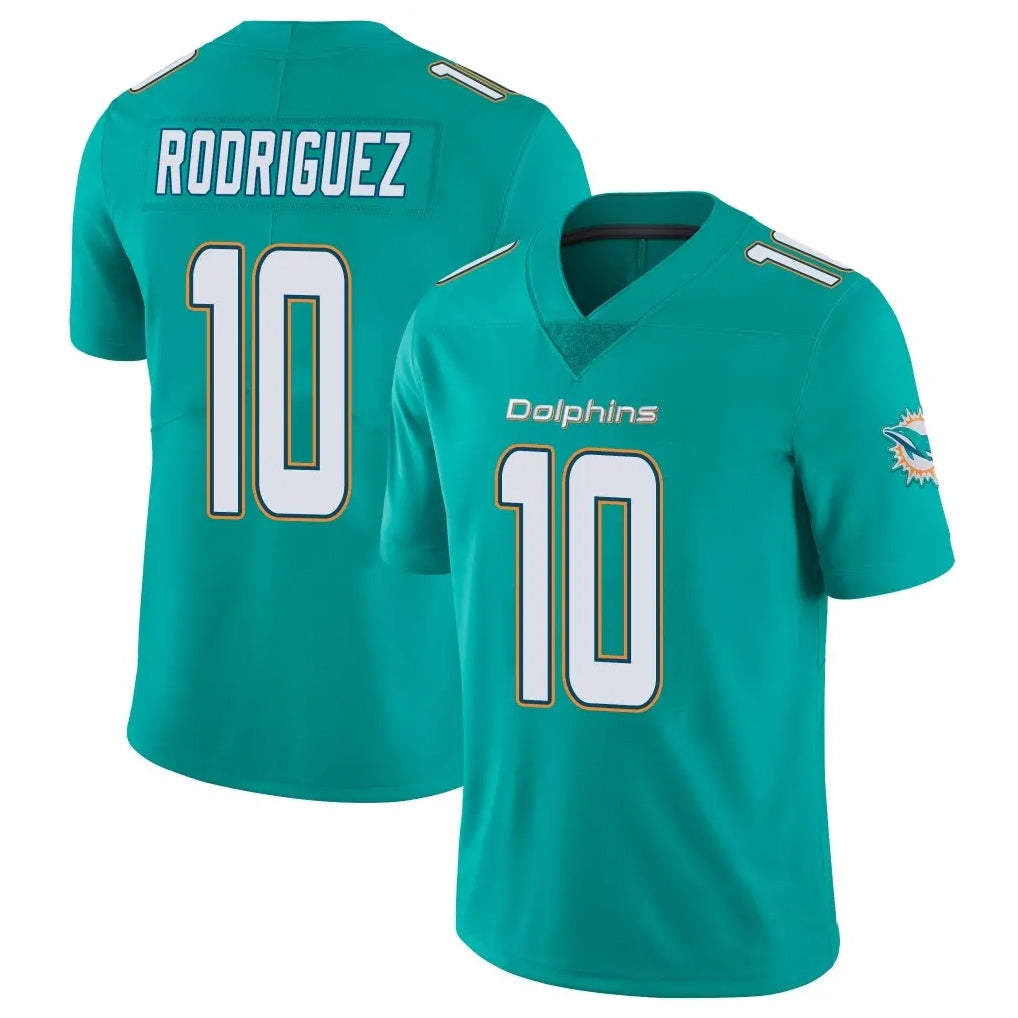 Kooe M.Dolphins #10 Jacob Rodriguez Player Aqua Limited Vapor Untouchable Home Game Stitched Jerseys