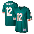 Kooe M.Dolphins #12 Bob Griese Player Mitchell & Ness Aqua Legacy Replica Stitched Jerseys