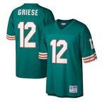 Kooe M.Dolphins #12 Bob Griese Player Mitchell & Ness Aqua Legacy Replica Stitched Jerseys