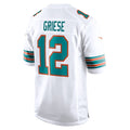 Kooe M.Dolphins #12 Bob Griese Player White Home Game Stitched Jerseys