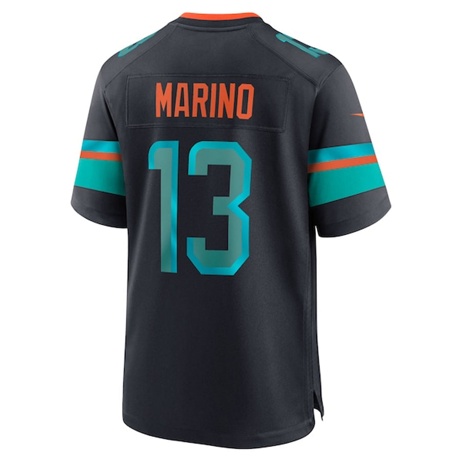 Kooe M.Dolphins #13 Dan Marino Player Blue Rivalries Collection Game Stitched Jerseys