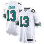 Kooe M.Dolphins #13 Dan Marino White Retired Player Jersey American Stitched Jerseys