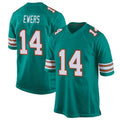 Kooe M.Dolphins #14 Quinn Ewers Player Aqua Game Stitched Jerseys